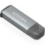 AISENS Multilector Externo ASCR-2C10-GR Gris USB-C